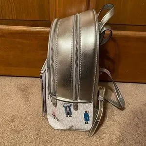 Michael Kors Ski backpack MICHAEL MICHAEL KORS Abbey Medium Aspen PVC Backpack Bag Off  main image 4